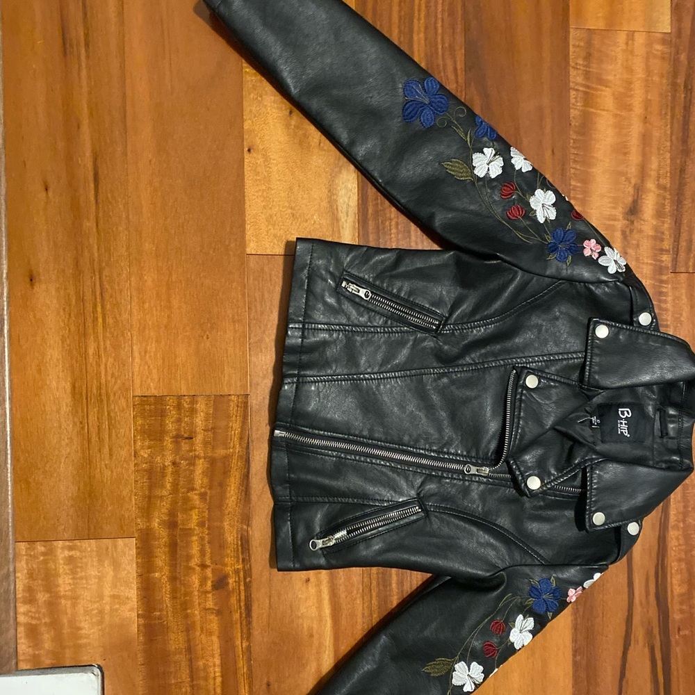 Kids faux leather jacket